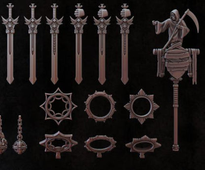 Sale - Grimdark Trench Warfare Bit Set Gothic Decor A –  Bit Pack Set Proxy Miniatures for Tabletop Wargaming