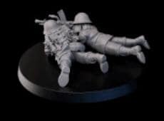 Weird War Japan Infantry Squad – Heavy MG – 28mm Sci-Fi WWII Tabletop Proxies