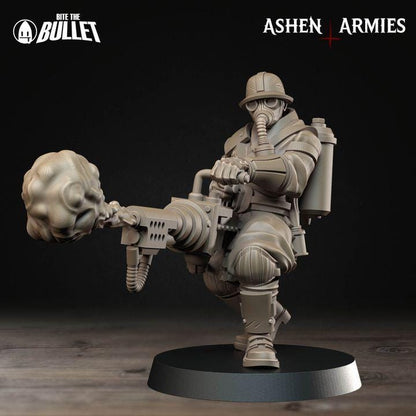Trench Crusade Compatibel - Shogunate Yeomen (4 Miniatures) - Warfare Proxy Miniatures – 32mm Resin Grimdark Miniature