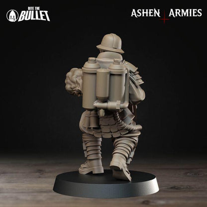 Trench Crusade Compatibel - Shogunate Yeomen (4 Miniatures) - Warfare Proxy Miniatures – 32mm Resin Grimdark Miniature