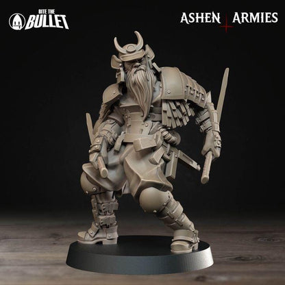 Trench Crusade Compatibel - Shogunate Trench Cleric (3 Miniatures) - Warfare Proxy Miniatures – 32mm Resin Grimdark Miniature