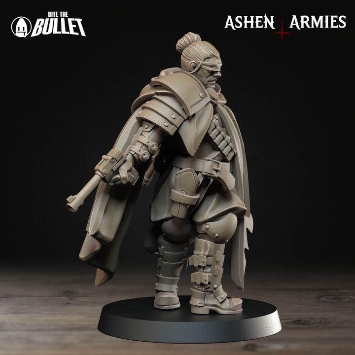 Trench Crusade Compatibel - Shogunate Sniper Priest (3 Miniatures) - Warfare Proxy Miniatures – 32mm Resin Grimdark Miniature
