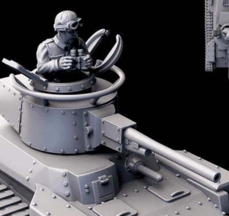 Weird War Japan Chi-Ha Tank – Support Tank – 28mm Sci-Fi WWII Tabletop Proxies