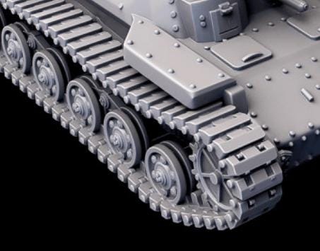 Weird War Japan Chi-Ha Tank – Support Tank – 28mm Sci-Fi WWII Tabletop Proxies