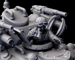 Weird War Japan Kani Class Coast Walker – Heavy Walker – 28mm Sci-Fi WWII Tabletop Proxies