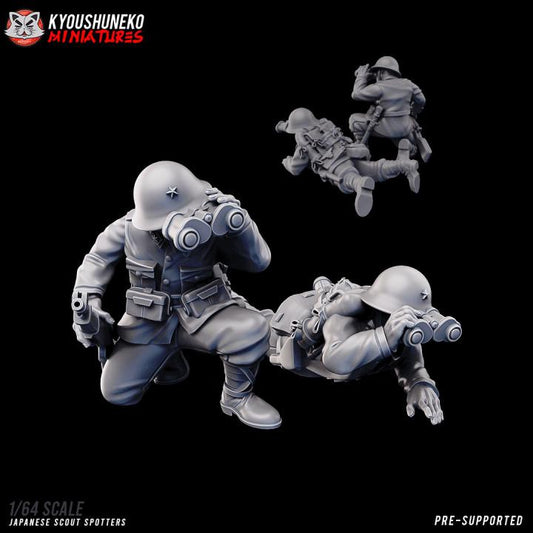 Weird War Japan Infantry Squad – Scout Team – 28mm Sci-Fi WWII Tabletop Proxies
