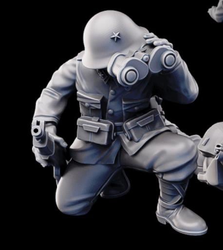Weird War Japan Infantry Squad – Scout Team – 28mm Sci-Fi WWII Tabletop Proxies