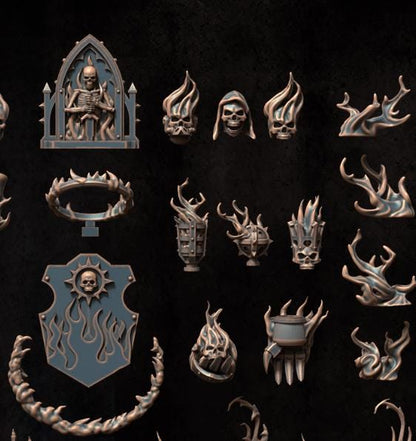 Grimdark Ghost Bit Set Heretic –  Bit Pack Set Proxy Miniatures for Tabletop Wargaming