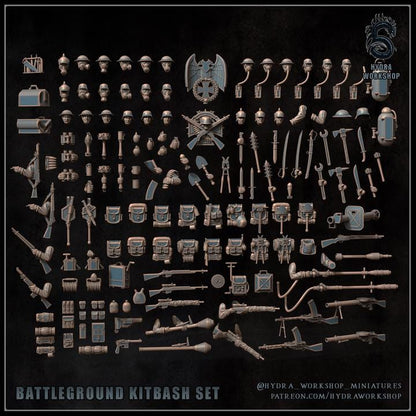 Grimdark Trench Warfare Bit Set Heretic –  Bit Pack Set Proxy Miniatures for Tabletop Wargaming