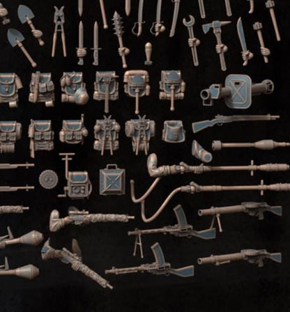 Grimdark Trench Warfare Bit Set Heretic –  Bit Pack Set Proxy Miniatures for Tabletop Wargaming