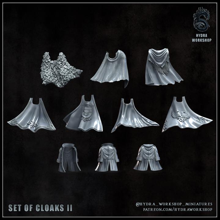 Grimdark Cloak Bit Set –  Bit Pack Set Proxy Miniatures for Tabletop Wargaming