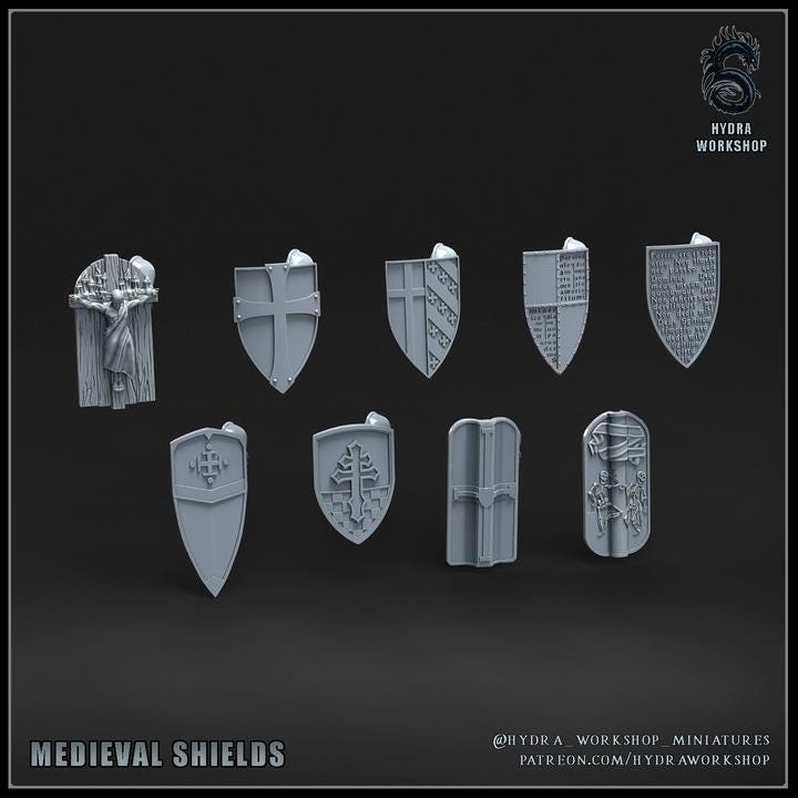 Grimdark Guard Bit Set –  Bit Pack Set Proxy Miniatures for Tabletop Wargaming