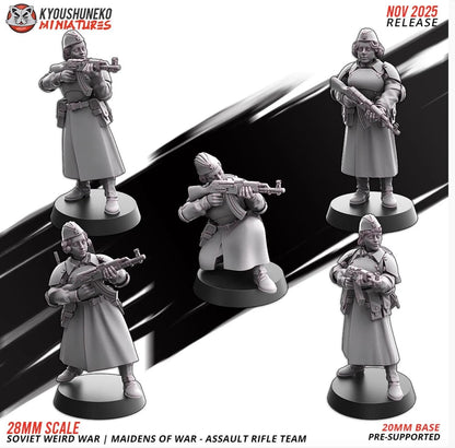 Weird War Infantry Platoon – Complete Set Soviet (25 Miniatures) – 28mm 32mm WW2 - Tabletop Wargame Konflikt 47 / Bolt Action Proxy
