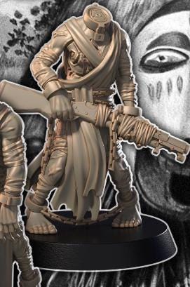 Grimdark Trench Proxy Miniatures – Wretched Infantry Set by Dimomodels
