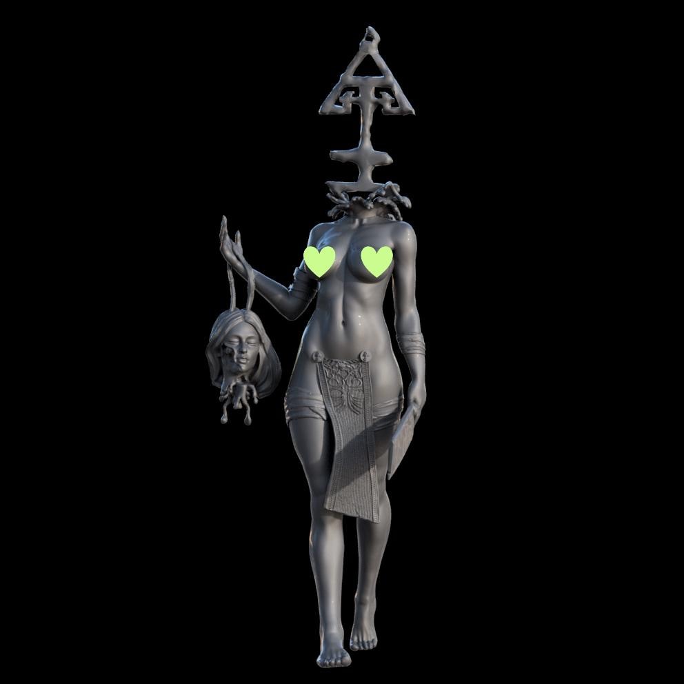 Grimdark Trench Warfare Sexy Choristress Proxy Miniature – Cult Legion Support Character | Tabletop Wargame Compatible
