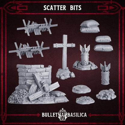 Grimdark Trench Warfare Scatter Bit Set Heretic Fanatical –  Bit Pack Set Proxy Miniatures for Tabletop Wargaming