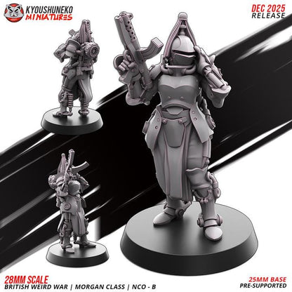 28 Minatures Weird War Infantry – British Commonwealth Army Set Tank, Melee,Tesla,SMG,Rifle 28mm 32mm Sci-Fi WWII compatible Konflikt 47