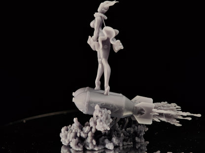 Grimdark Trench Warfare Proxy Miniatures – Artillery Marylin Witch