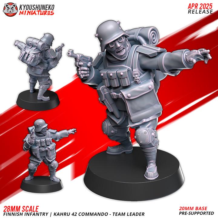 Weird War Support Platoon Army 10pcs – Finnish Set Walker,Mortar,HMG,Rifleman – 28mm 32mm WW2 Sci Fi Wargame Konflikt 47 / Bolt Action Proxy