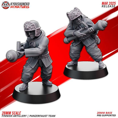 Weird War Support Platoon Army  15pcs – Finnish Set A PAK,MG,Flamethrower,RPG – 28mm 32mm WW2 Sci Fi Wargame Konflikt 47 / Bolt Action Proxy