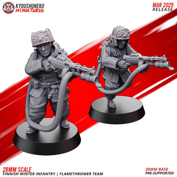 Weird War Support Platoon Army  15pcs – Finnish Set A PAK,MG,Flamethrower,RPG – 28mm 32mm WW2 Sci Fi Wargame Konflikt 47 / Bolt Action Proxy