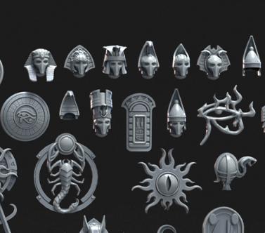 Grimdark Trench Warfare Bit Set Sultanate –  Bit Pack Set Proxy Miniatures for Tabletop Wargaming