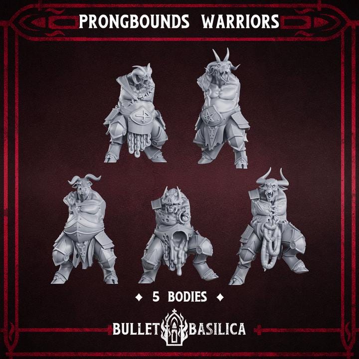 Grimdark  Zealots Proxy Miniatures – 32mm Multipart Kit