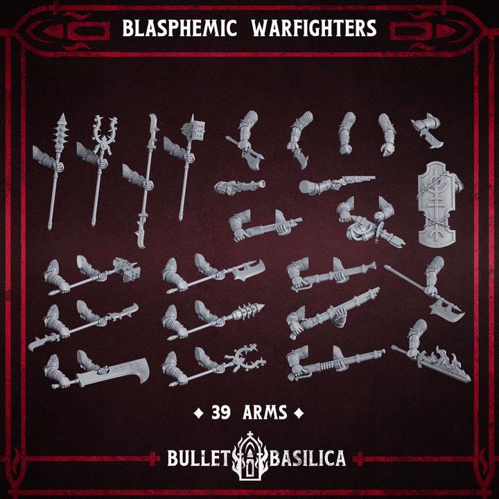 Grimdark Trench Proxy Miniature – Hell Soldier – Multipart Kit - Tabletop Figure