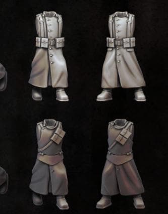 Grimdark Guard Body Bit Set –  Bit Pack Set Proxy Miniatures for Tabletop Wargaming