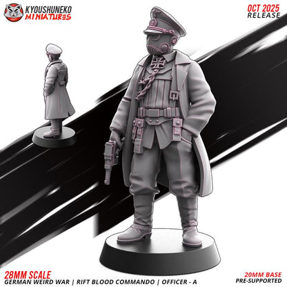 Weird War Infantry Platoon – Complete Set B (16 Miniatures) – 28mm 32mm Sci-Fi WWII Tabletop Proxies