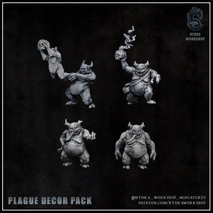 Sale - Grimdark Sci Fi Warfare Bit Set Plaque Decay –  Bit Pack Set Proxy Miniatures for Tabletop Wargaming