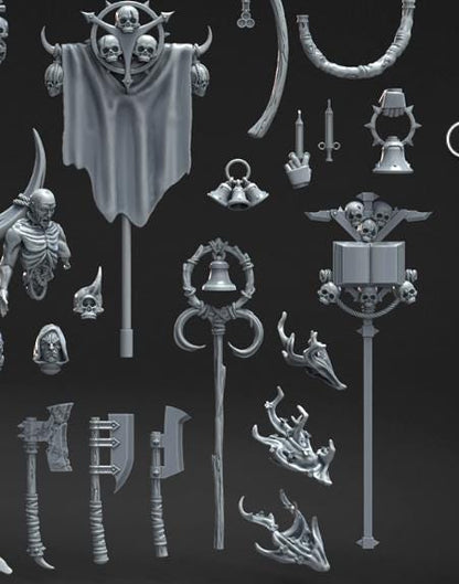 Sale - Grimdark Sci Fi Warfare Bit Set Plaque Decay –  Bit Pack Set Proxy Miniatures for Tabletop Wargaming