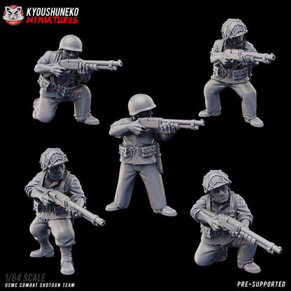 Weird War Infantry Squad – USMC Platoon Trooper (12 Miniatures) – 28mm 32mm Sci-Fi WWII Tabletop Proxies Wargame