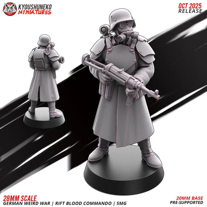 Weird War Infantry Platoon – Complete Set B (16 Miniatures) – 28mm 32mm Sci-Fi WWII Tabletop Proxies