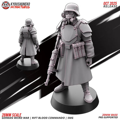 Weird War Infantry Platoon – Complete Set B (16 Miniatures) – 28mm 32mm Sci-Fi WWII Tabletop Proxies