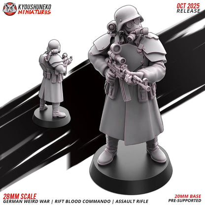 Weird War Infantry Platoon – Complete Set B (16 Miniatures) – 28mm 32mm Sci-Fi WWII Tabletop Proxies