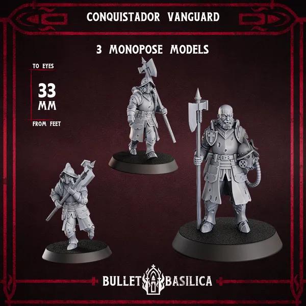 Grimdark Trench Warfare Proxy Miniatures – Torquemadas Inquisition Complete Set (41 Miniatures) – 32mm Resin Warband