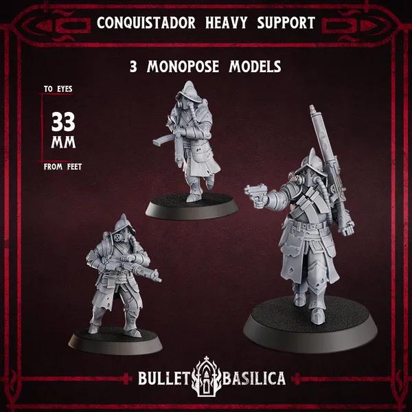 Grimdark Trench Warfare Proxy Miniatures – Torquemadas Inquisition Complete Set (41 Miniatures) – 32mm Resin Warband