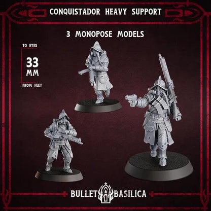 Grimdark Trench Warfare Proxy Miniatures – Torquemadas Inquisition Complete Set (41 Miniatures) – 32mm Resin Warband