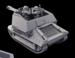 Weird War German SPG auf Geschutzwagen FCM36(f) – Vehicle Support – 28mm 32mm Sci-Fi WWII Tabletop Proxies