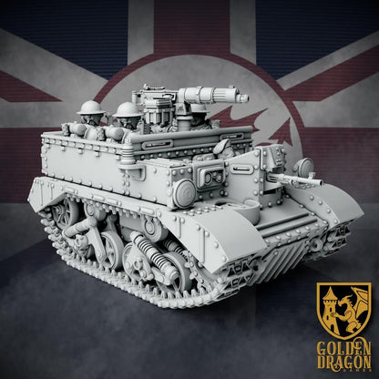 Weird War Unviersal Carriers – Mk. Troop or Fuel Transport – British Commonwealth - 28mm 32mm Sci-Fi WWII Tabletop Proxies