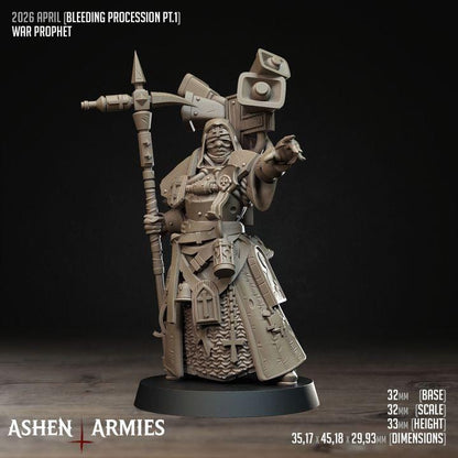 Grimdark Trench Warfare Proxy Miniatures 4 Version Modular – Pilgrims Expansion Set Ashen Armies