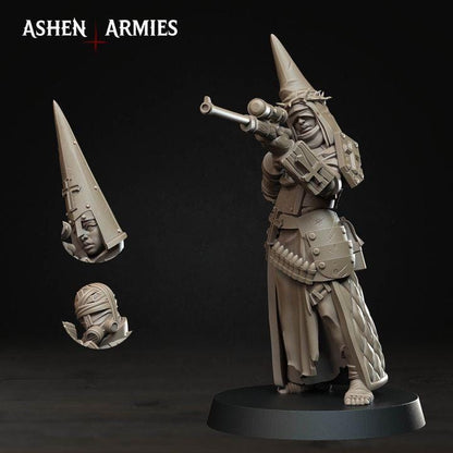 22 Minitures Grimdark Trench Warfare Proxy Miniatures – Pilgrims Expansion Set Ashen Armies