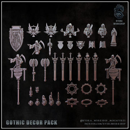 Sale - Grimdark Trench Warfare Bit Set Gothic Decor A –  Bit Pack Set Proxy Miniatures for Tabletop Wargaming
