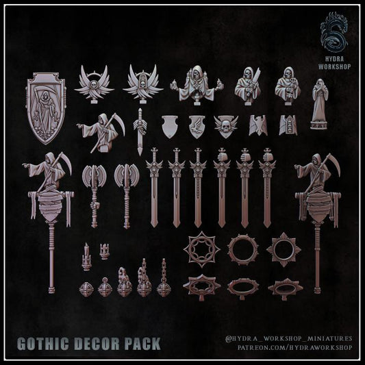 Sale - Grimdark Trench Warfare Bit Set Gothic Decor A –  Bit Pack Set Proxy Miniatures for Tabletop Wargaming