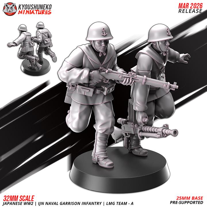 Weird War Japan Naval Platoon – Troops and Support – 28mm 32mm WW2 Konflikt47 / Bolt Action Compatibel