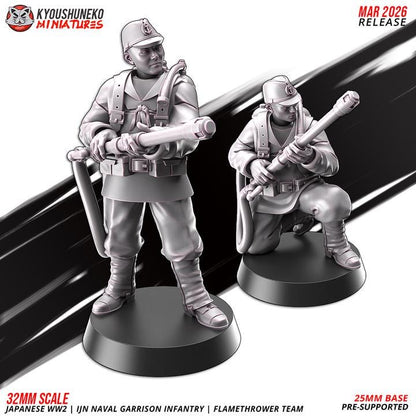 Weird War Japan Naval Platoon – Troops and Support – 28mm 32mm WW2 Konflikt47 / Bolt Action Compatibel