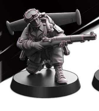 Weird War Infantry Squad – USA Jet Pack Rifleman (6 Miniatures) – 28mm 32mm WW2 Konflikt 47 / Bolt Action Compatibel