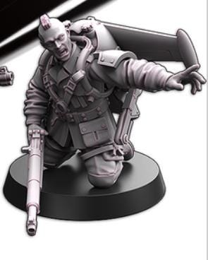 Weird War Infantry Squad – USA Jet Pack Rifleman (6 Miniatures) – 28mm 32mm WW2 Konflikt 47 / Bolt Action Compatibel