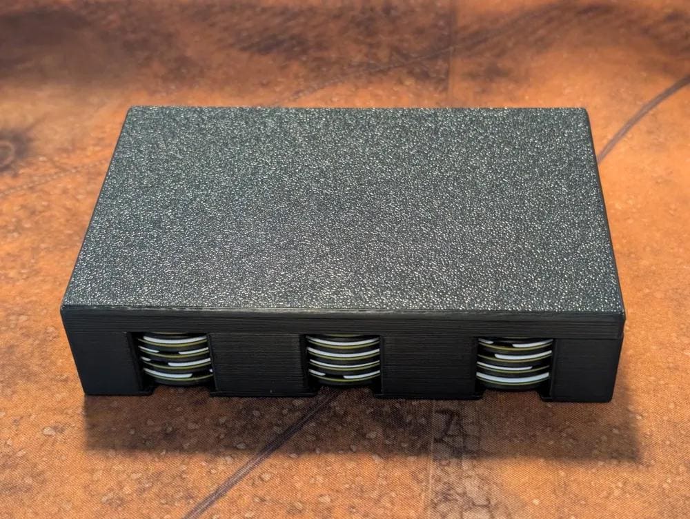 Tabletop Wargame Tokens Set with Storage Box –Mission Markers for Miniature Games – Objective Markers for Sci-Fi Fantasy Wargaming